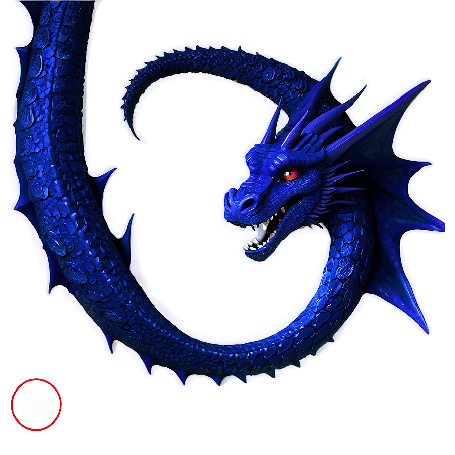 Dark Blue Dragon Scene Png Jma41