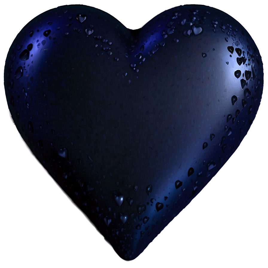 Dark Blue Heart Emoji Png Ohb