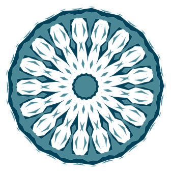 Dark_ Blue_ Mandala_ Art PNG with transparent background