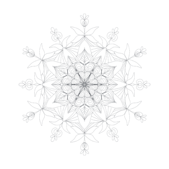 Dark_ Blue_ Mandala_ Pattern PNG with transparent background
