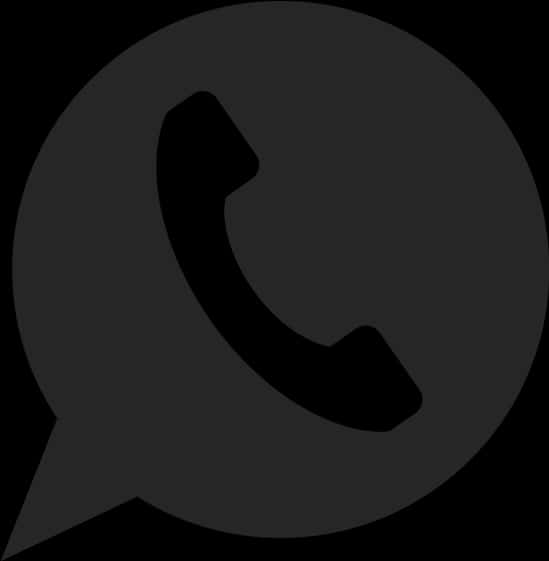 Dark Call Icon Bubble Design