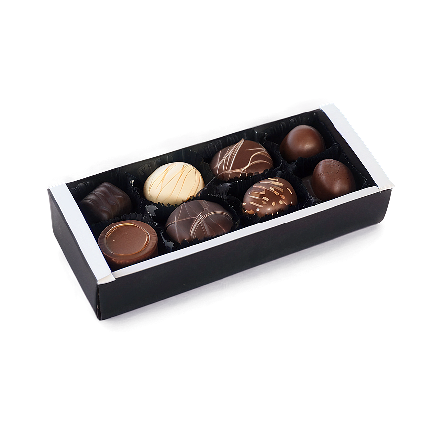 Dark Chocolate Assortment Box PNG 06212024 PNG image with a transparent background, free high-resolution download