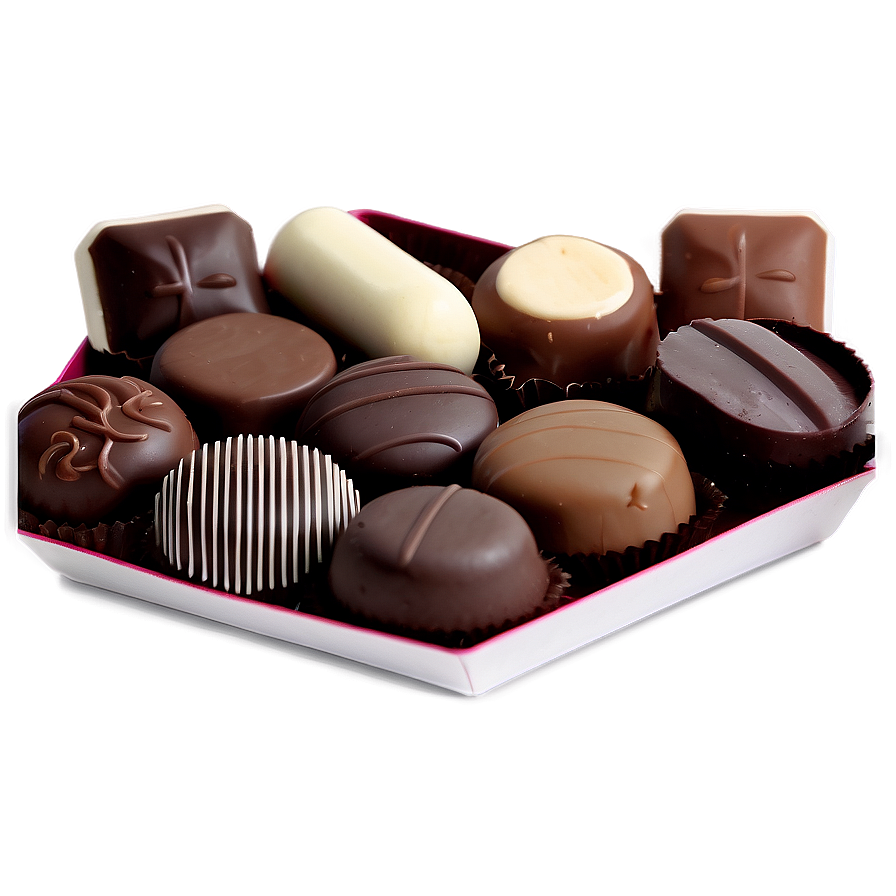 Dark Chocolate Assortment Box PNG 06212024 PNG image with a transparent background, free high-resolution download