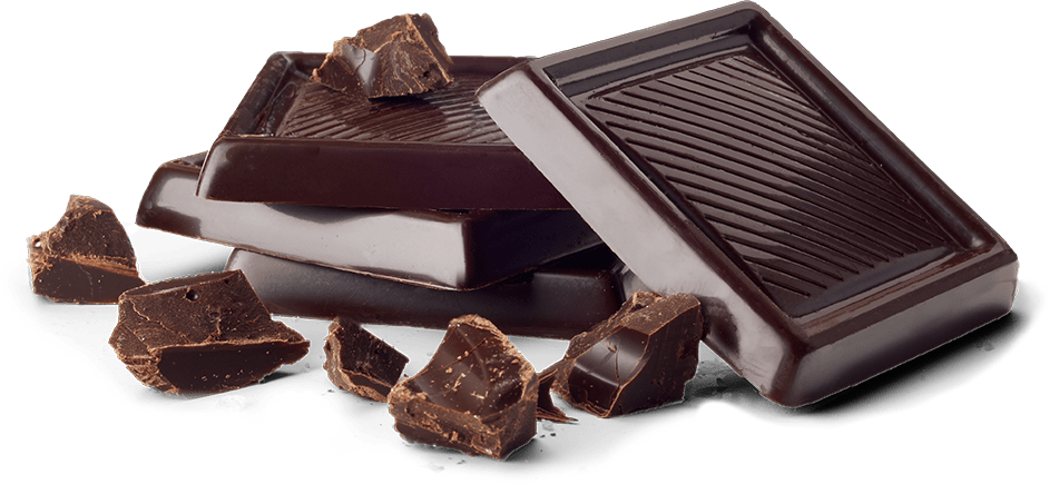 Dark Chocolate Barsand Pieces PNG with transparent background