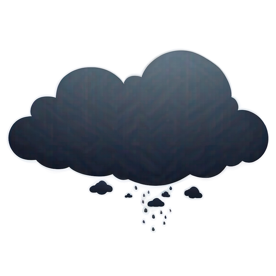 Dark Cloud Vector Silhouette Png Nli15