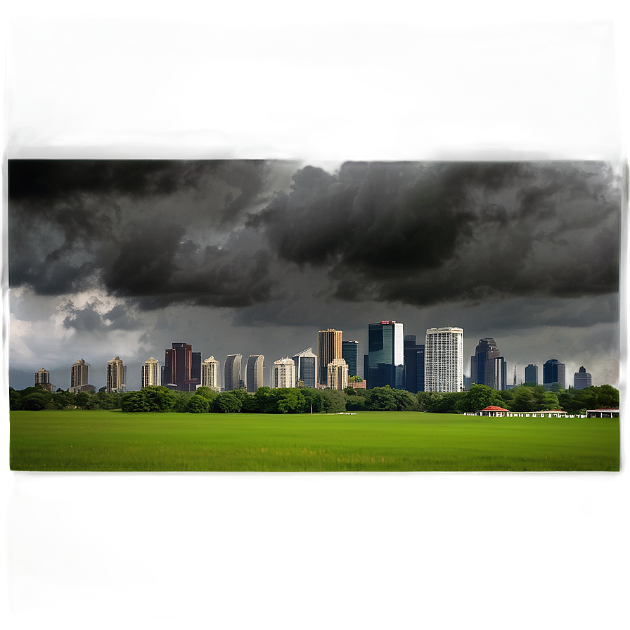Dark Cloudy Skyline PNG 5 PNG with transparent background