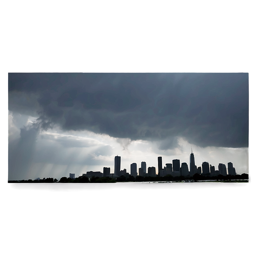 Dark Cloudy Skyline Png Nkq