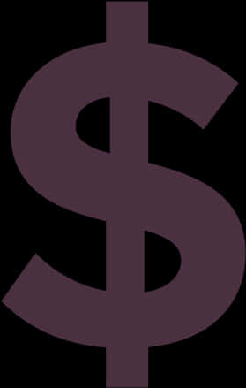 Dark Dollar Sign Graphic