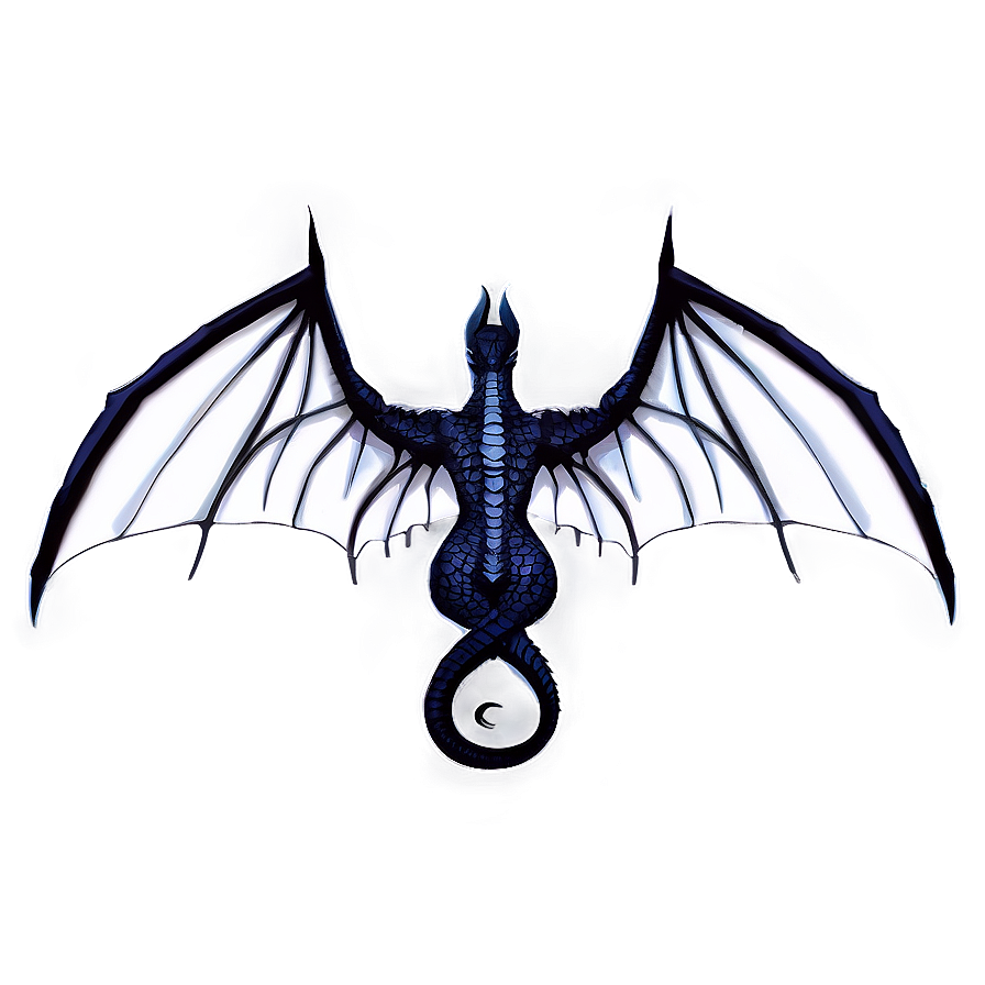 Dark Dragon Wings Drawing Png 96