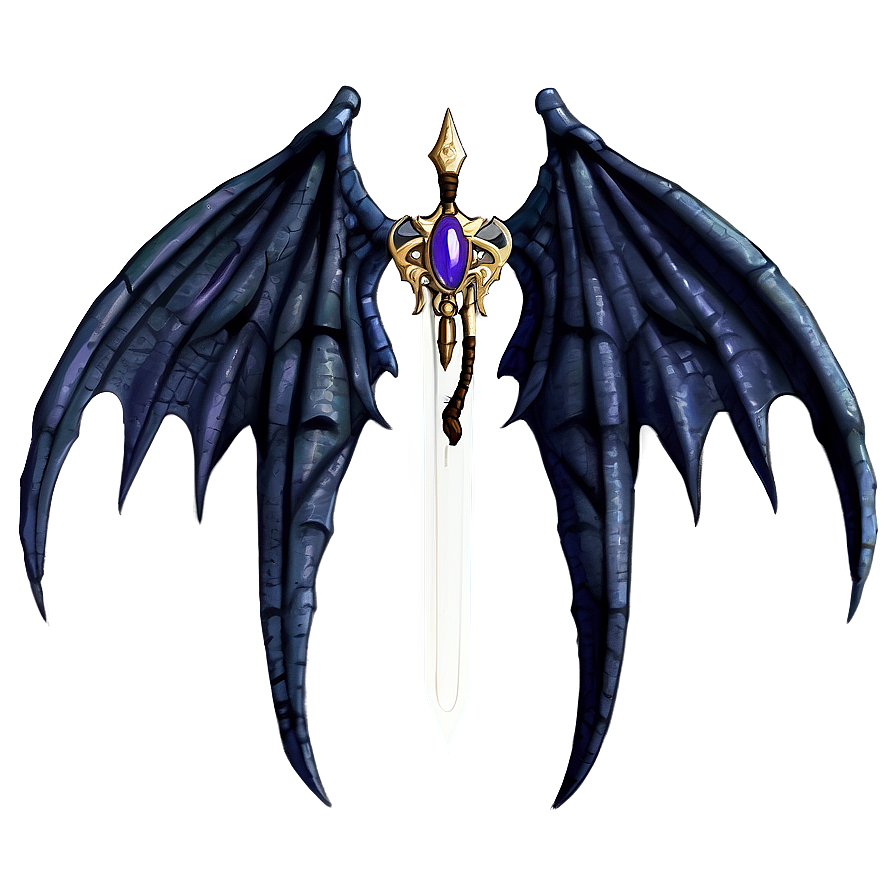 Dark Dragon Wings Drawing Png Qbs99