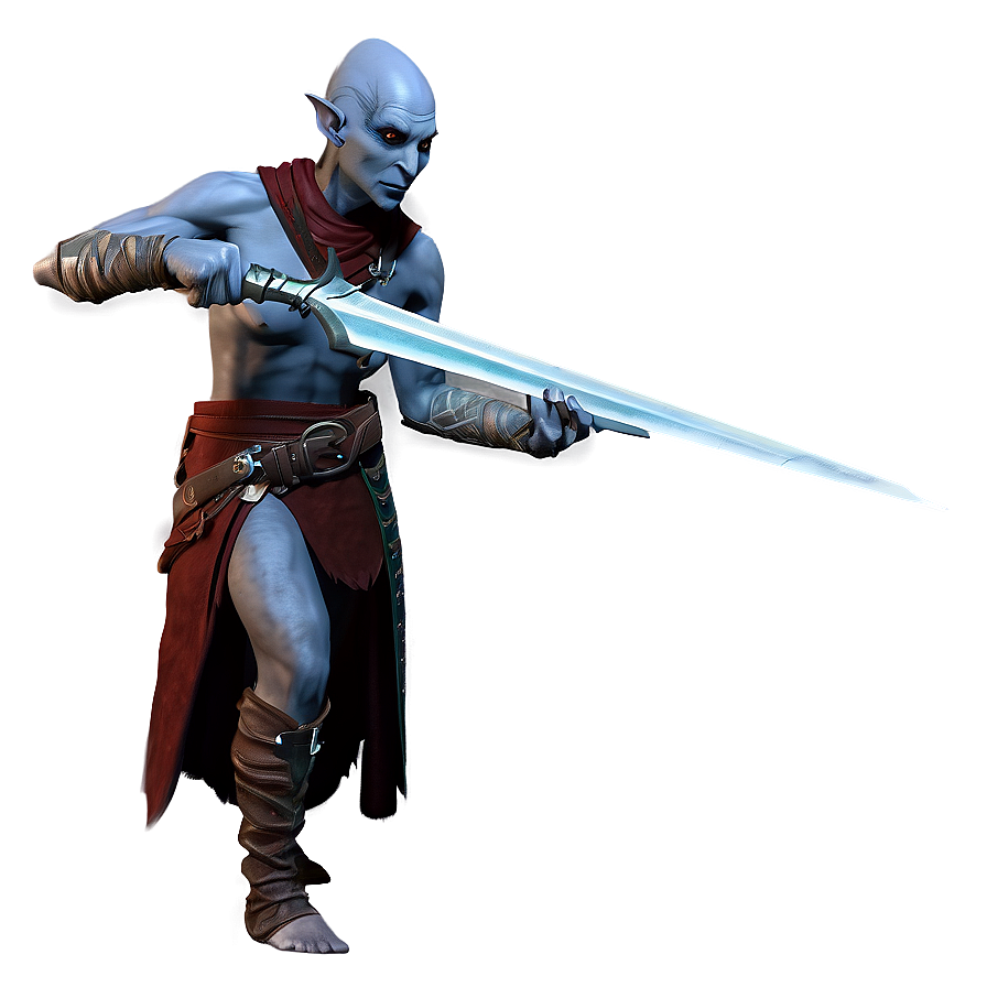 Dark Elf Rogue Sneaking Png Yki