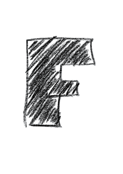 Dark F Letter Texture