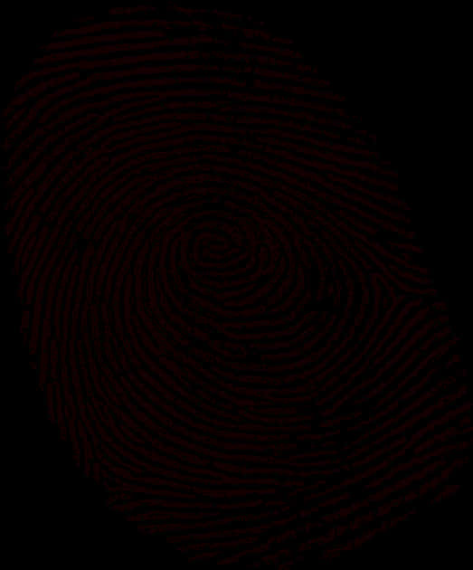 Dark Fingerprint Pattern PNG with transparent background