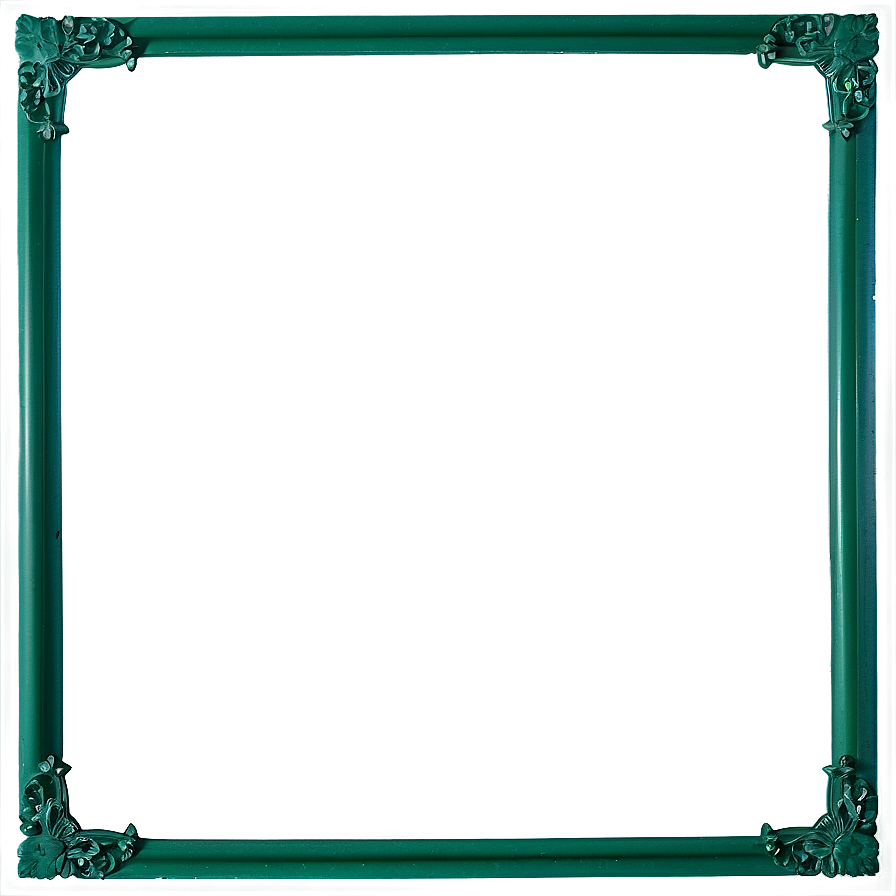 Dark Green Frame Png Per