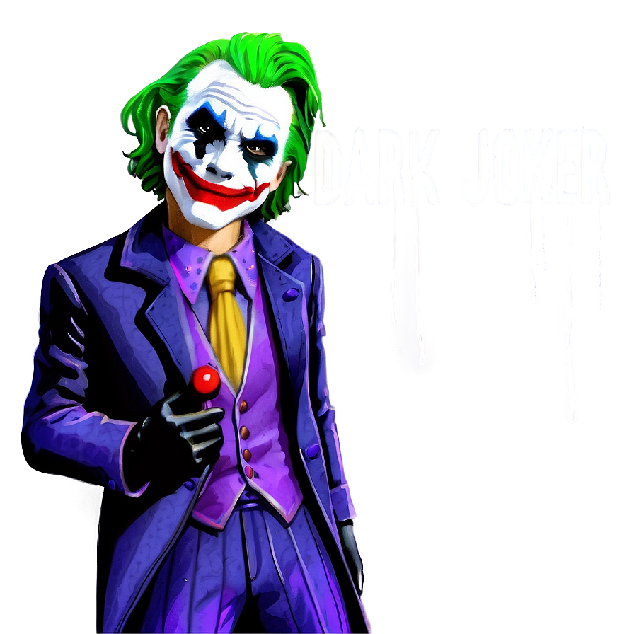 Dark Joker Artwork PNG ltx PNG with transparent background