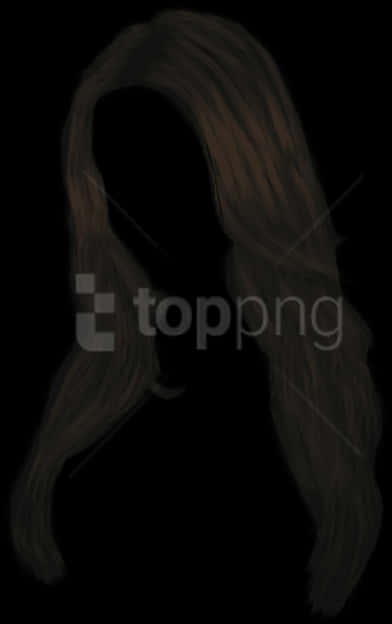 Dark Long Hair Silhouette