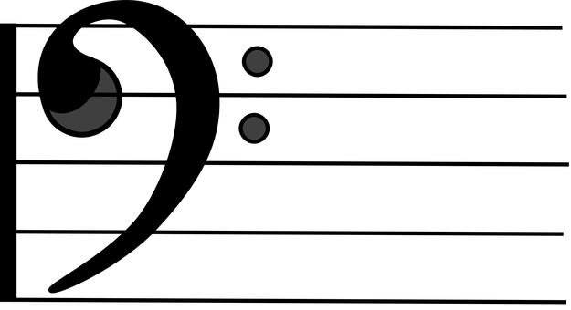 Dark Silhouette Bass Guitarist PNG with transparent background