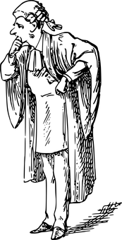 Dark Silhouette_ Mysterious Figure PNG with transparent background