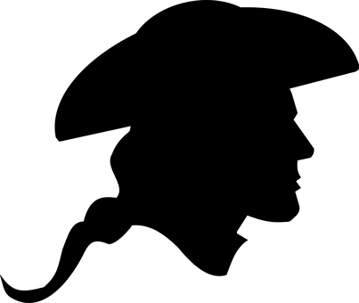Dark Silhouette Portrait PNG with transparent background