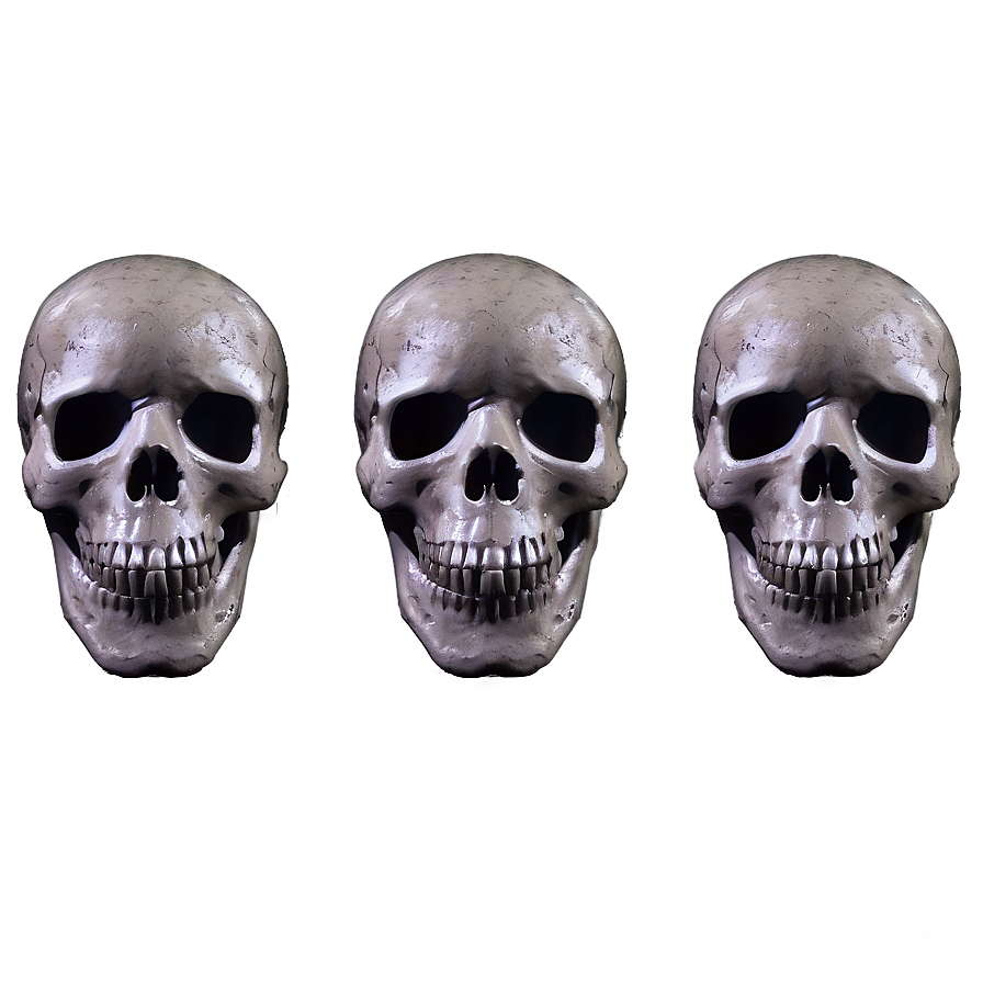 Dark Skull Face Art Png 44