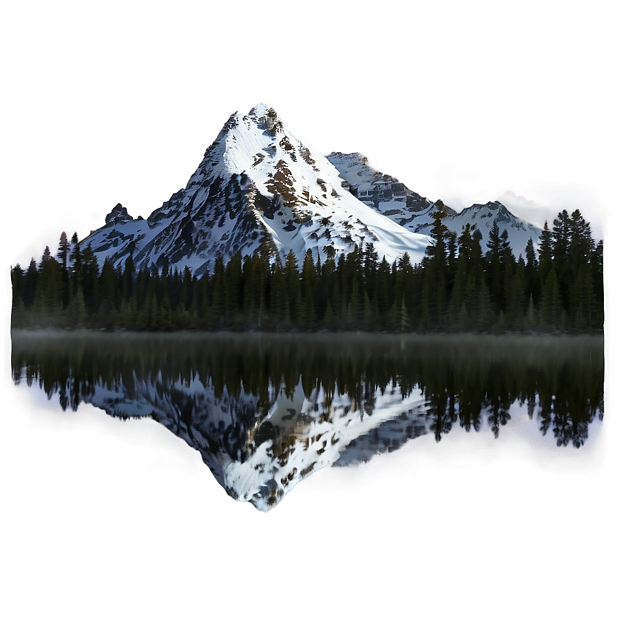 Dark Snowy Mountain PNG 06242024 PNG image with a transparent background, free high-resolution download