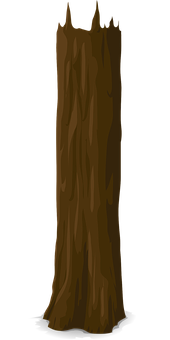 Dark_ Tree_ Trunk_ Illustration