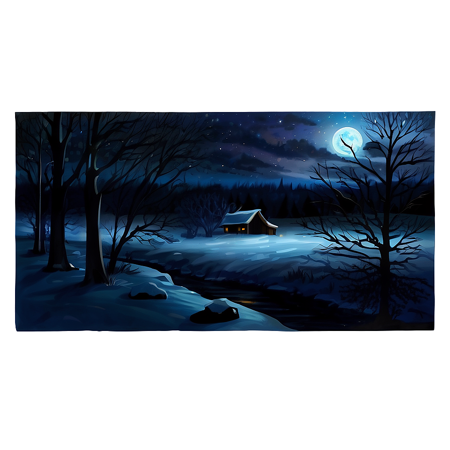 Dark Winter Night PNG sar72 PNG image with a transparent background, free high-resolution download