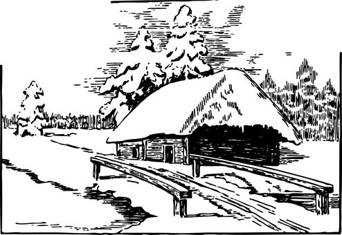 Darkened Room Interior Design PNG with transparent background