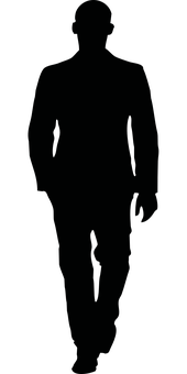 Darkened_ Silhouette_ Walking.jpg PNG with transparent background