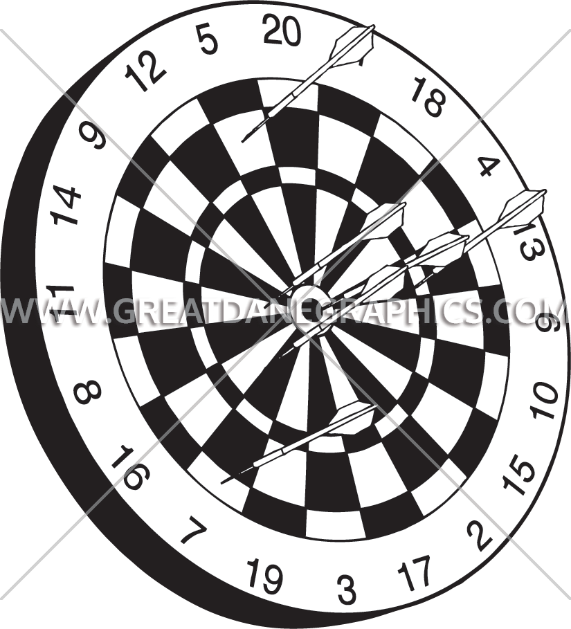 Dartboard With Arrows