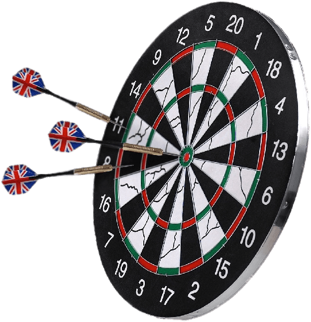 Dartboardwith U K Flag Darts