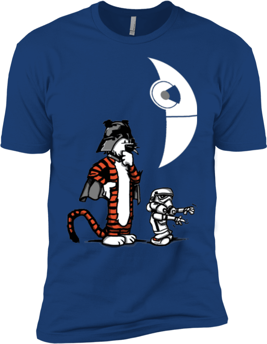 Darth Hobbes & Calvin Trooper Boys Premium T-shirt - Buenos Dias Calvin Y Hobbes, HD Png Download PNG with transparent background