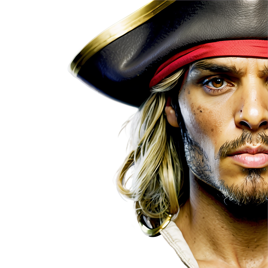 Dashing Pirate Portrait Png 06232024