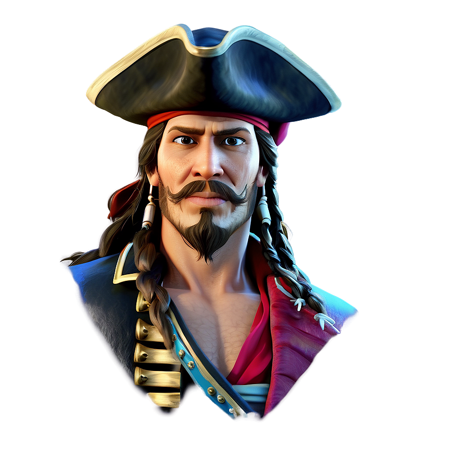 Dashing Pirate Portrait Png 91