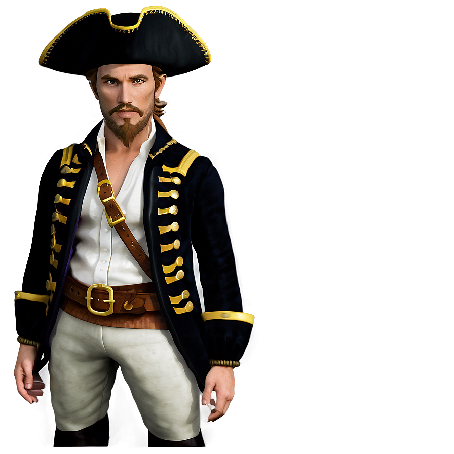 Dashing Pirate Portrait Png End28