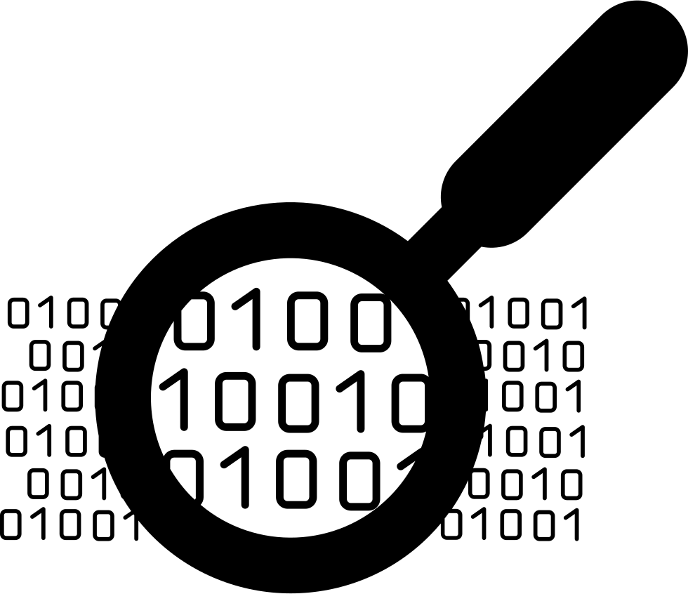 Search Symbol Svg Png - Data Magnifying Glass Icon, Transparent Png PNG with transparent background