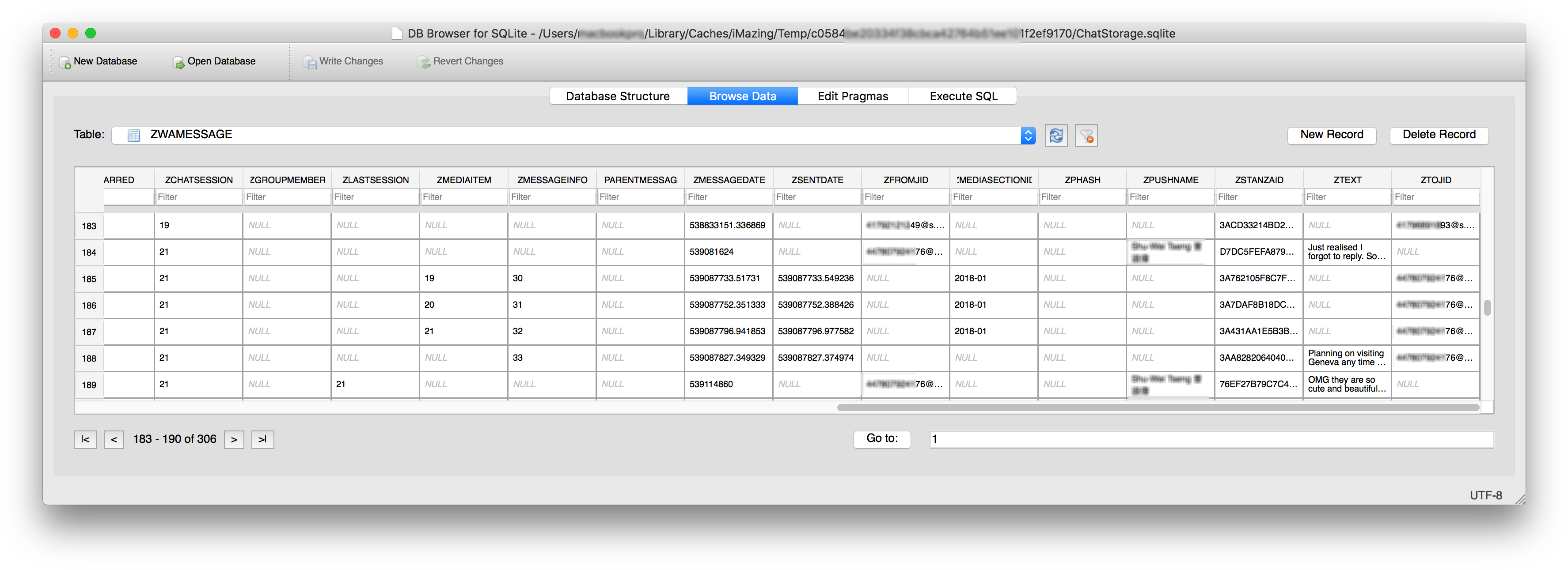 Database Management Software Screenshot