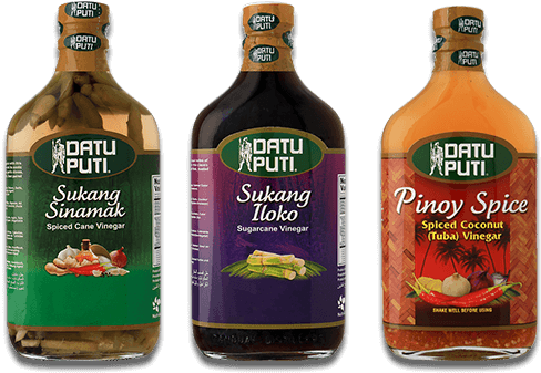 Datu Puti Vinegar Varieties PNG with transparent background