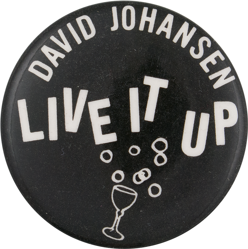 David Johansen Live It Up Pin