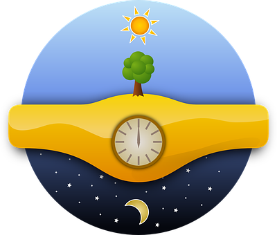Day Night Cycle Concept Art PNG with transparent background