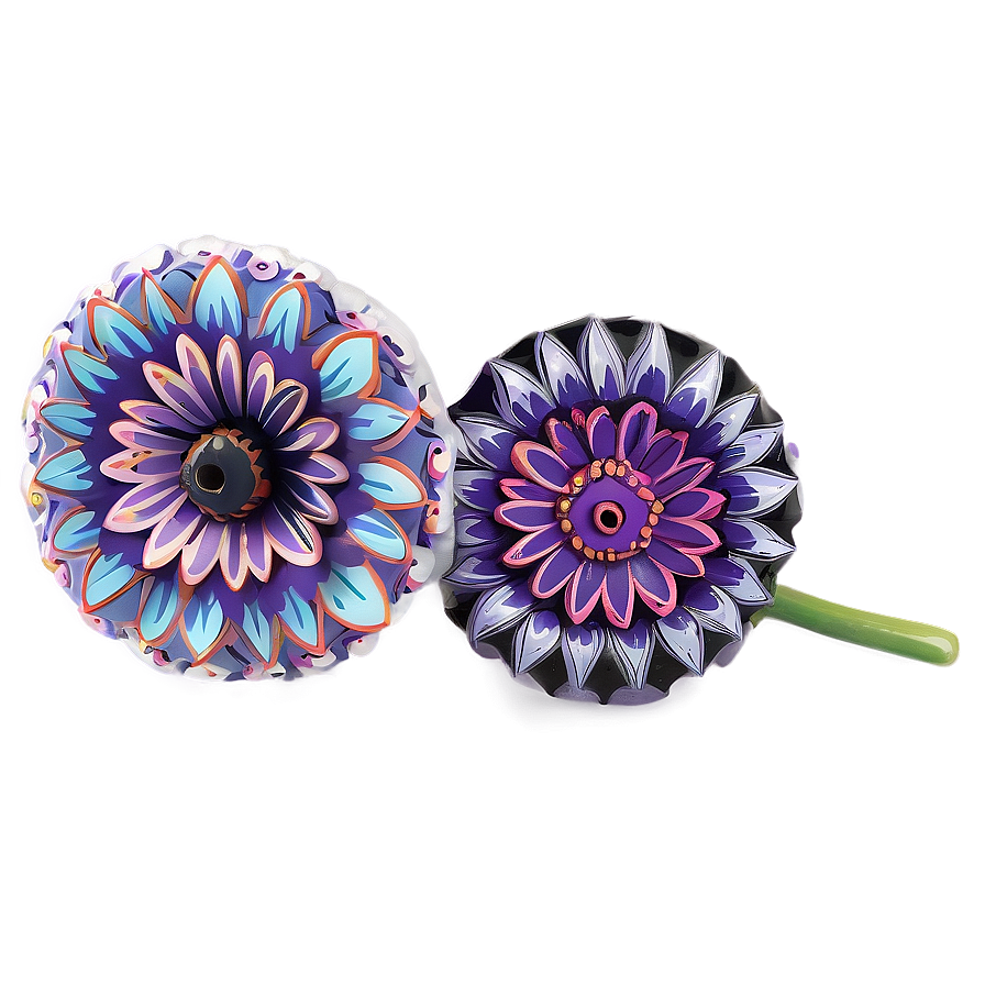 Day Of The Dead Flowers Png Bug52