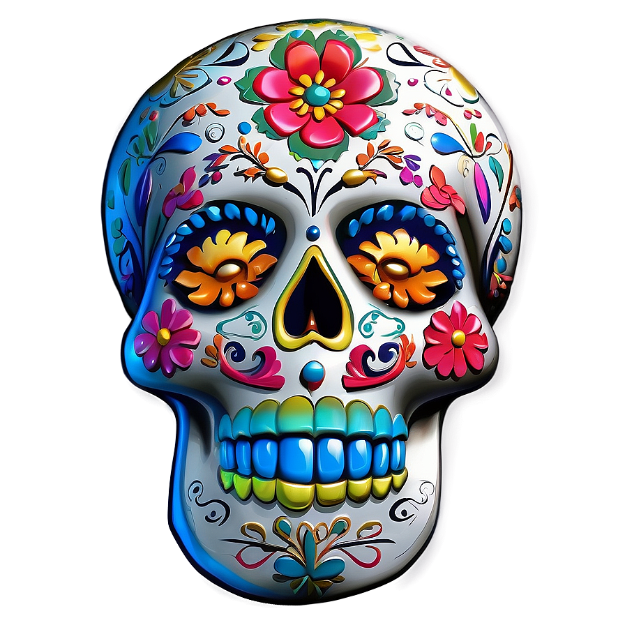 Day of the Dead Folk Art PNG eyn PNG with transparent background