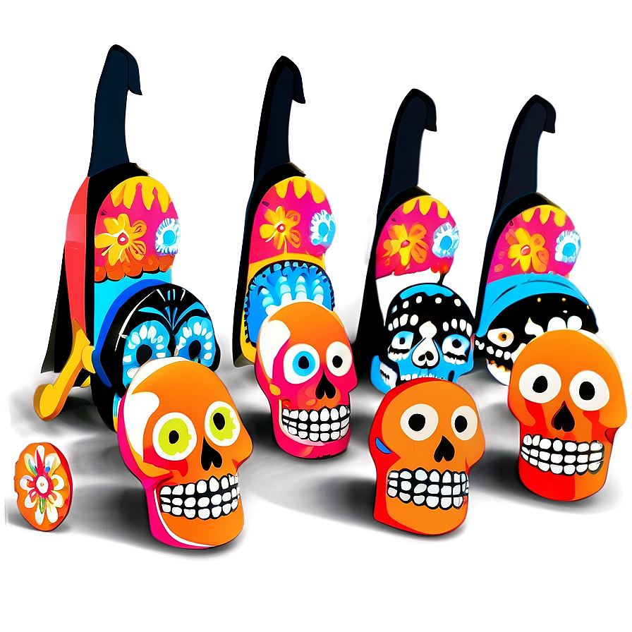 Day Of The Dead Folk Art Png Fvv