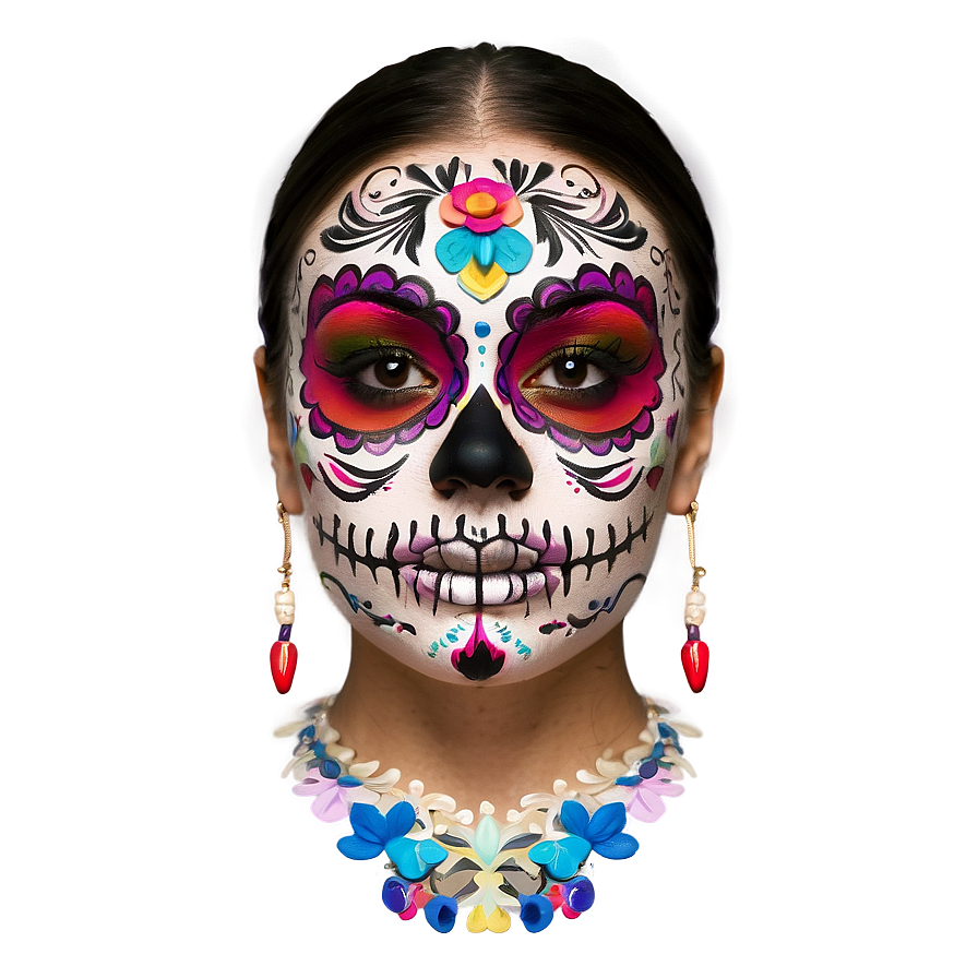 Day of the Dead Makeup Tutorial PNG lhv25 PNG with transparent background