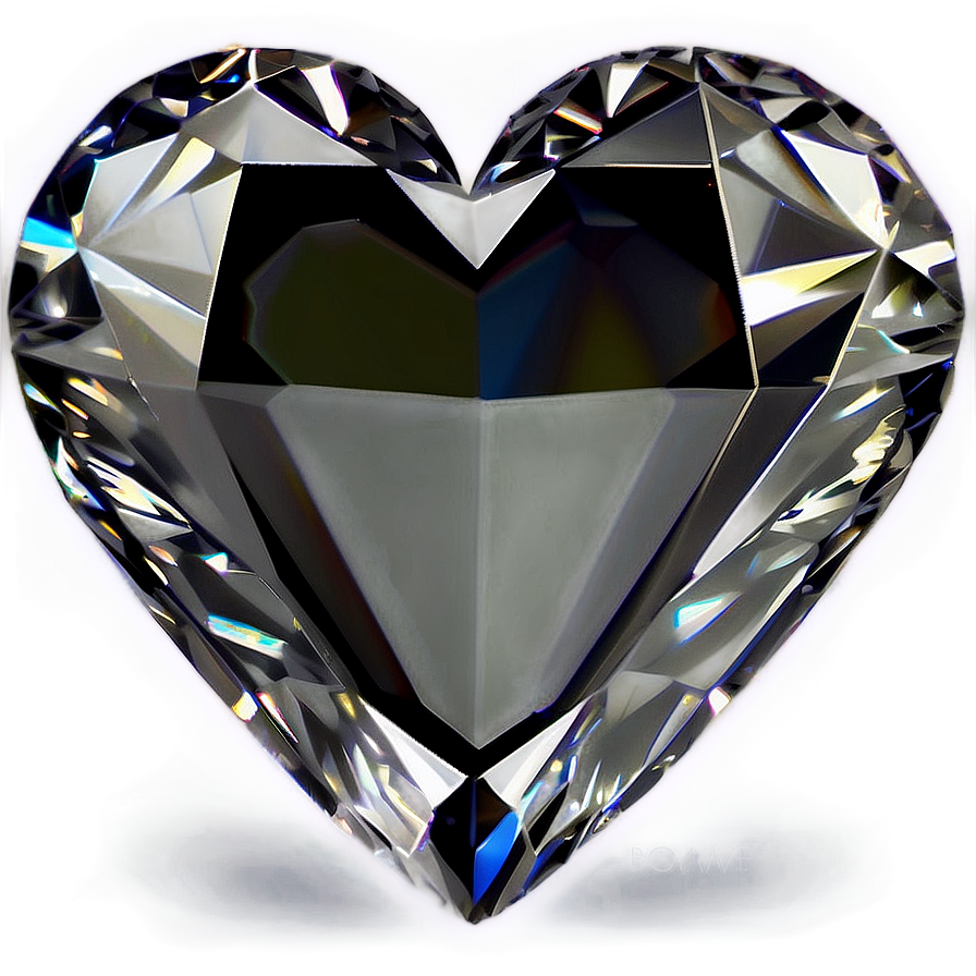 Dazzling Heart Diamond Art Png 06262024