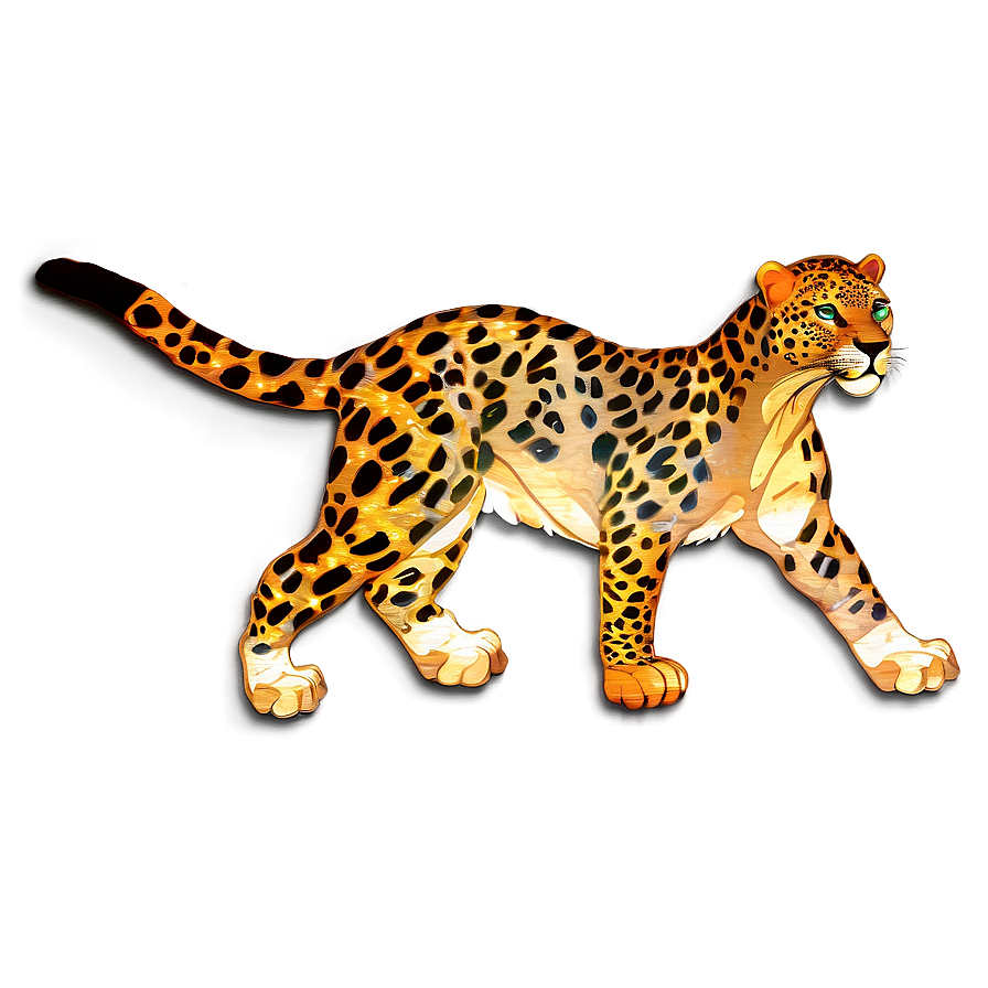 Dazzling Leopard Sparkle Png 36