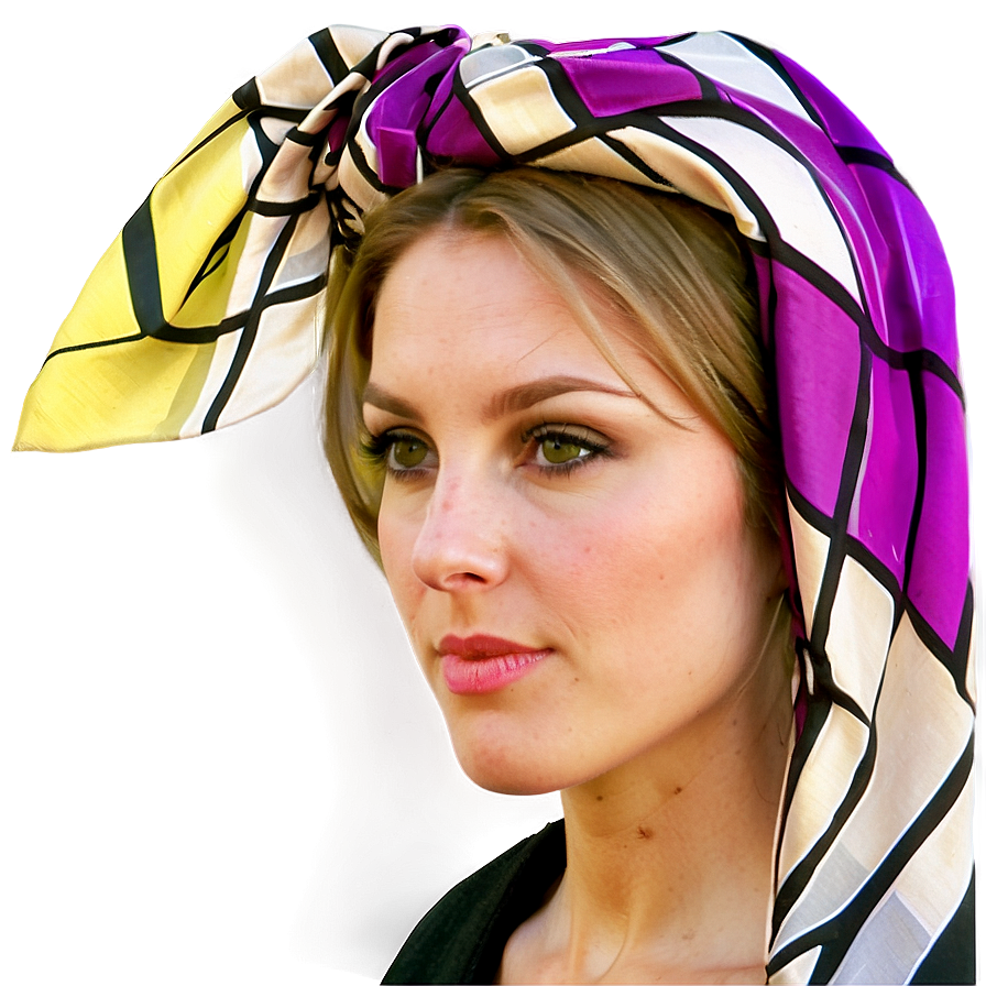 Dazzling Silk Headscarf PNG kly PNG with transparent background