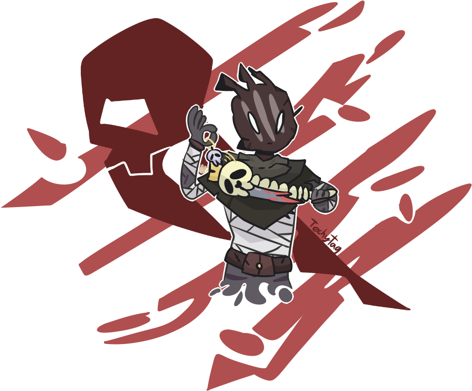 Dead By Daylight Cartoon Killer Art PNG with transparent background