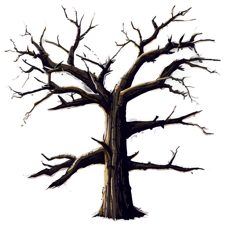 Dead Tree Illustration Png Kgf61