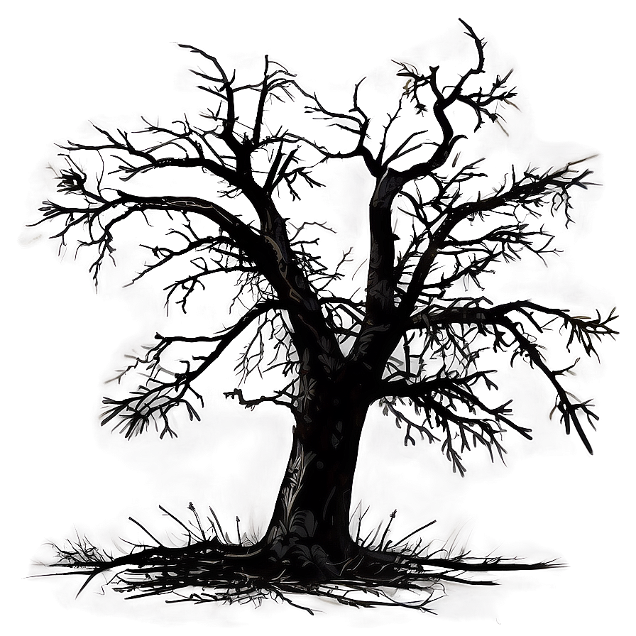 Dead Tree With Crows Png Lap